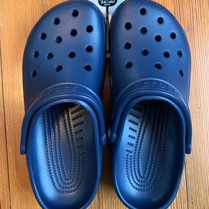 NWT navy crocs